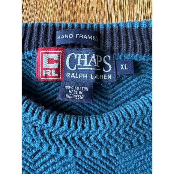 Chaps Ralph Lauren Vtg Crewneck Sweater Size XLarge - Picture 3 of 7